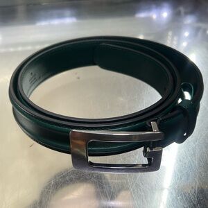 Men's Gucci Green Leather Belt